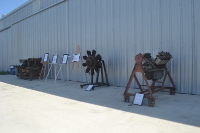 Display of antique engines