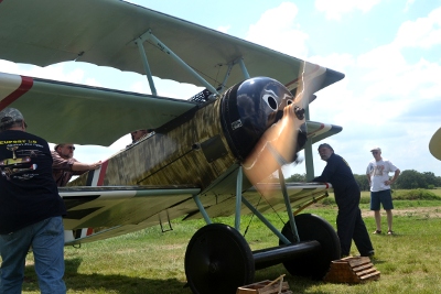 Fokker Dr.I Triplane engine run