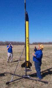 Big Yellow on launch rail
