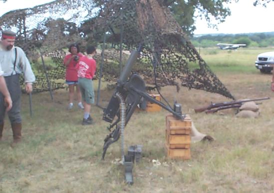 Western Front Machine Gun exhibit