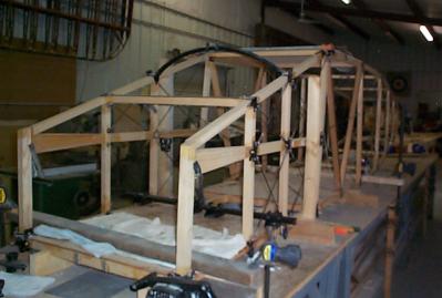 Second fuselage in jig