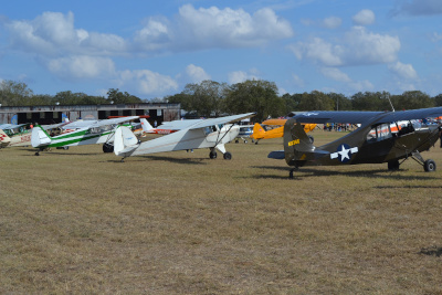 Fly-in aircraft parking