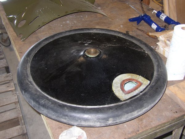 Repaired wheel cover