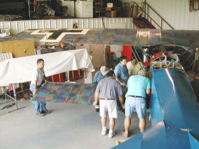 Fitting the wing