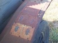 Tin-can patch on fender
