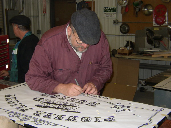 Cutting stencils for sign