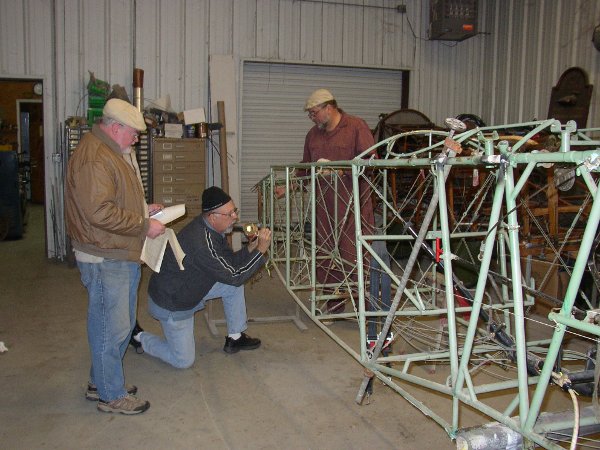 Straightening the Fokker Dr.I fuselage