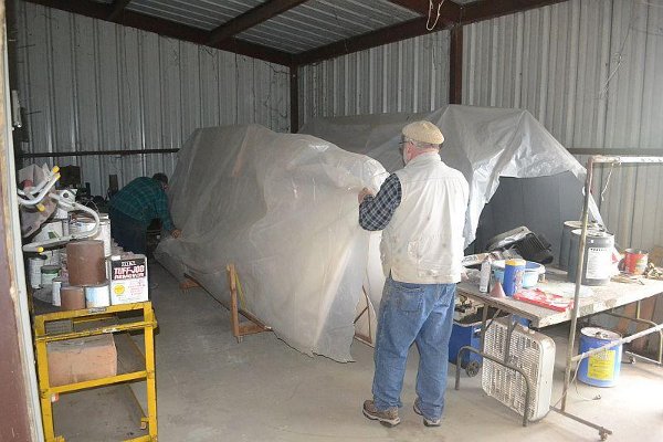 Cleaned-up paint shop