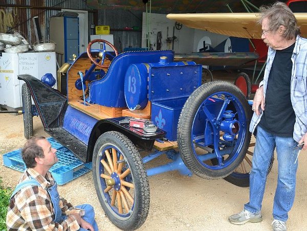 Working on the Model T Speedster