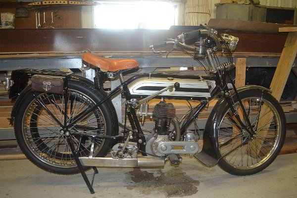 Triumph motorcycle re-assembled