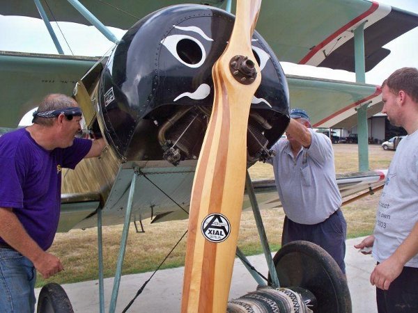 Installing the Triplane's magneto