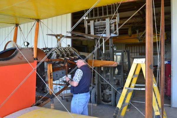 Steve Freeman working on the Canuck