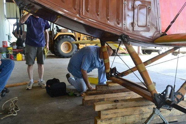 Replacing the bent axle