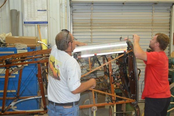 Fitting the Thomas-Morse Scout belly fairing