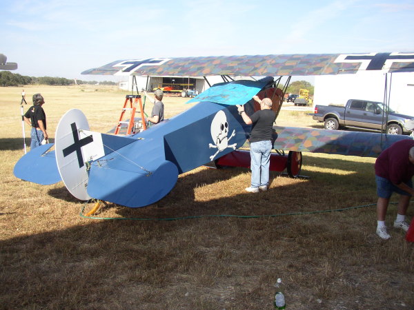 Cleaning the Fokker D.VII