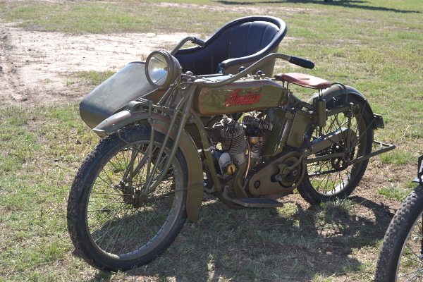 Indian motorcycle with sidecar