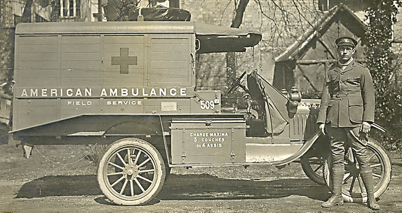 Ford Model T ambulance in World War One